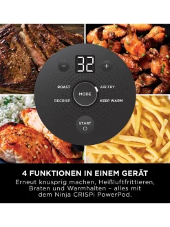 Heißluftfritteuse Crispi FN101EUST in braun