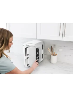 Heißluftfritteuse SL400EU Double Stack 2-Ebenen XL in weiß