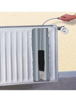 Heizkörperbürste in Schwarz - (L)120 cm