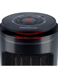 Heizlüfter in Schwarz - (H)23 cm