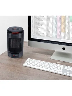 Heizlüfter in Schwarz - (H)23 cm