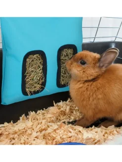 Heutasche in Blau/ Schwarz - (B)25 x (H)31 cm