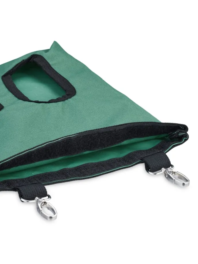 Heutasche in Grün/ Schwarz - (B)25 x (H)31 cm