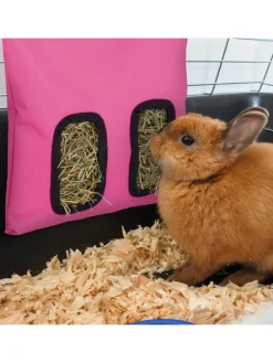 Heutasche in Pink/ Schwarz - (B)25 x (H)31 cm