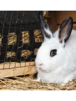 Heutasche in Schwarz - (B)30 x (H)30 cm