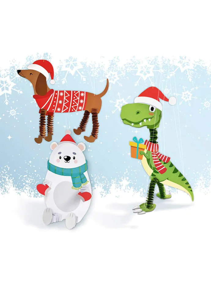 Hexentreppen-Bastelset "Winter" in Bunt