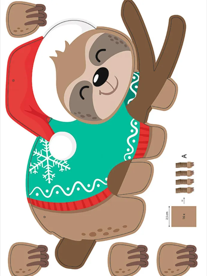 Hexentreppen-Bastelset "Winter" in Bunt