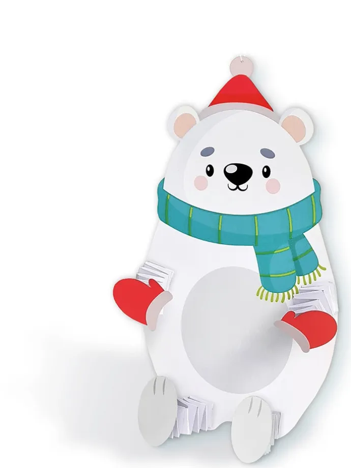 Hexentreppen-Bastelset "Winter" in Bunt