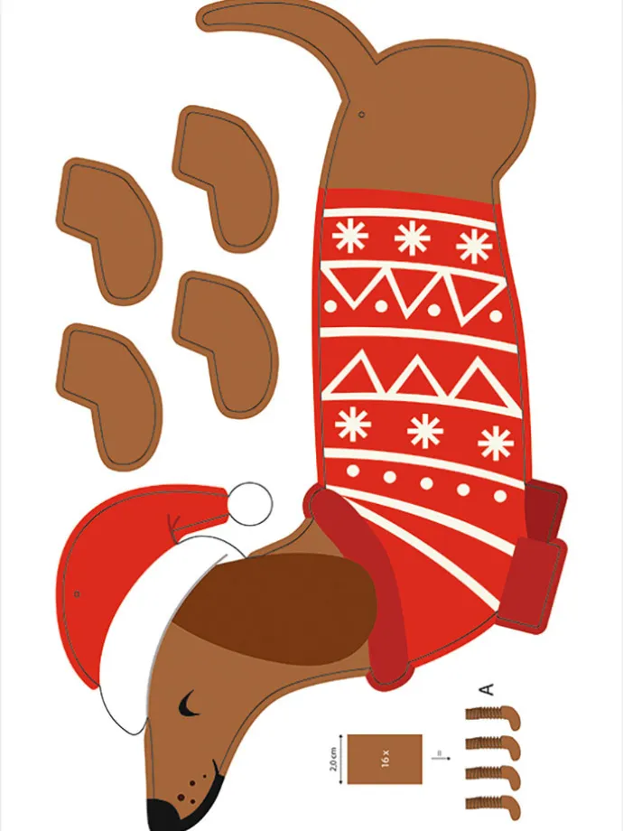 Hexentreppen-Bastelset "Winter" in Bunt