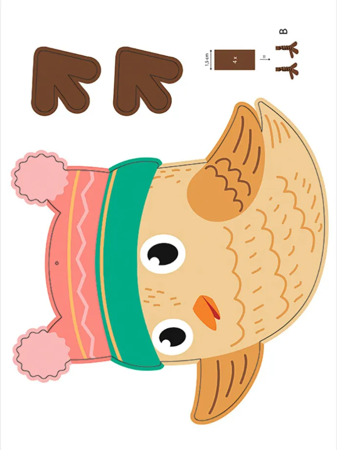 Hexentreppen-Bastelset "Winter" in Bunt