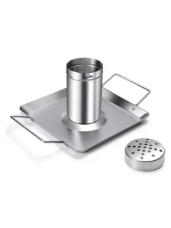 Hähnchenhalter Grillhähnchen Edelstahl in silber