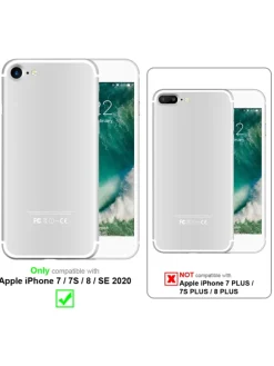 Hülle für Apple iPhone 7 / 7S / 8 / SE 2020 Blumen Design in FLORAL ROSA