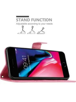 Hülle für Apple iPhone 7 / 7S / 8 / SE 2020 Blumen Design in FLORAL ROSA