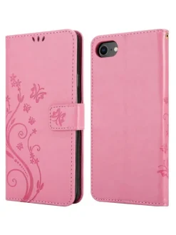 Hülle für Apple iPhone 7 / 7S / 8 / SE 2020 Blumen Design in FLORAL ROSA