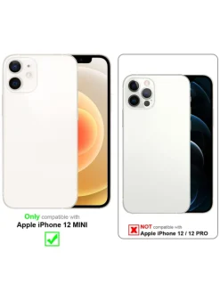 Hülle für Apple iPhone 12 MINI Glitter in Lila mit Glitter