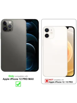 Hülle für Apple iPhone 12 PRO MAX Blumen Muster in PFIRSICHBLÜTEN