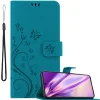 Hülle für Samsung Galaxy A91 / S10 LITE / M80s in FLORAL BLAU