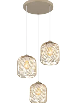 Hängeleuchte ''Dichti'' in Gold - (H)120 x Ø 39,4 cm