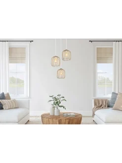 Hängeleuchte ''Dichti'' in Gold - (H)120 x Ø 39,4 cm