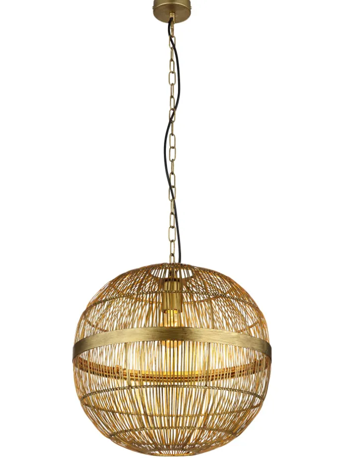 Hängeleuchte "HERMI II" in gold