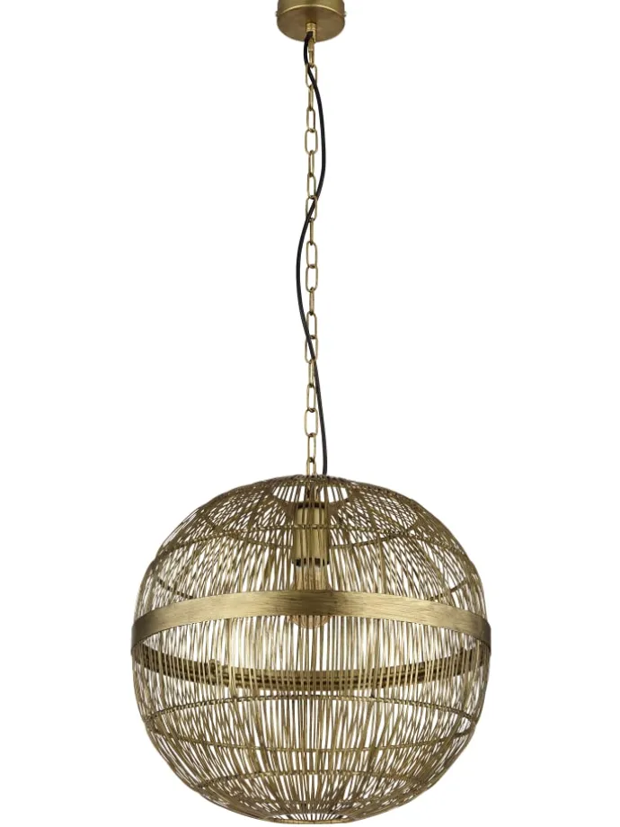 Hängeleuchte "HERMI II" in gold