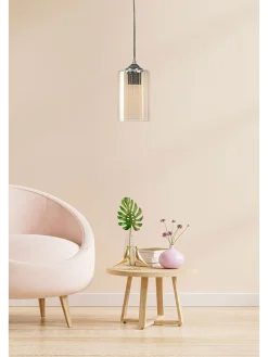 Hängeleuchte in Gelb - (H)60 x Ø 10 cm