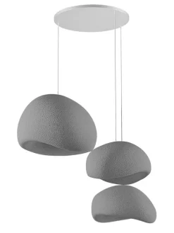 Hängeleuchte in Grau - (B)76 x (H)120 cm