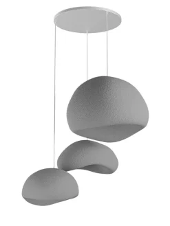 Hängeleuchte in Grau - (B)76 x (H)120 cm