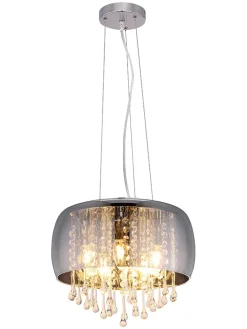 Hängeleuchte in Grau - (H)120 x Ø 35 cm