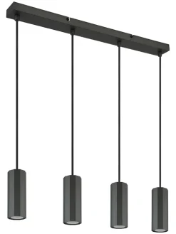 Hängeleuchte in Grau - (L)61 x (B)6 x (H)120 cm