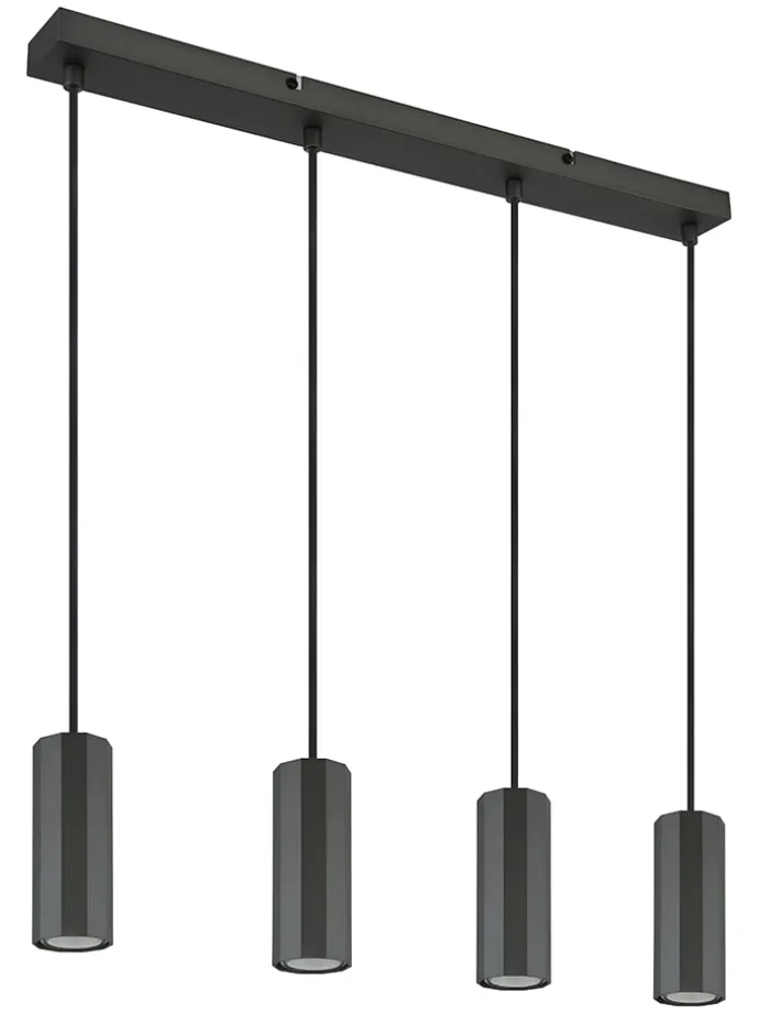 Hängeleuchte in Grau - (L)61 x (B)6 x (H)120 cm