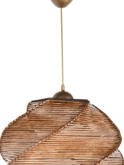 Hängeleuchte in Hellbraun - (H)65 x Ø 36 cm