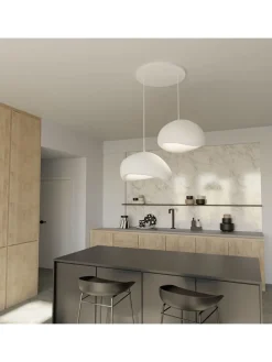 Hängeleuchte in Weiß - (B)60 x (H)120 cm