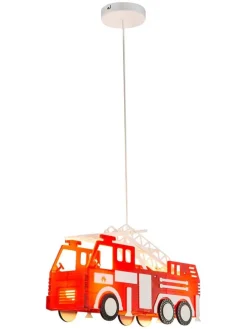 Hängeleuchte "Kita" in Rot - (B)43 cm