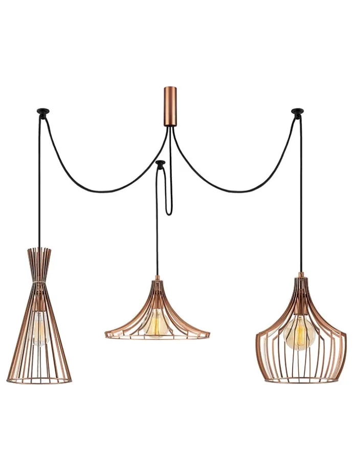 Hängeleuchte "Mezopotamya" in Kupfer - Ø 114 cm