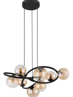 Hängeleuchte "TUBERIUS" in black