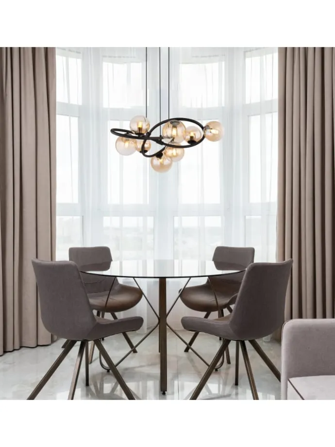 Hängeleuchte "TUBERIUS" in black