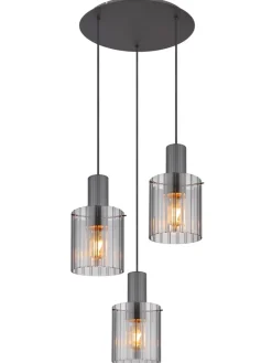 Hängeleuchte "TULIVAR" in gray