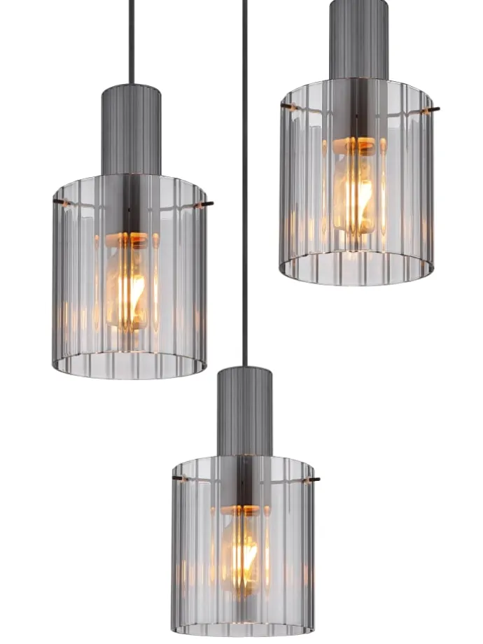 Hängeleuchte "TULIVAR" in gray