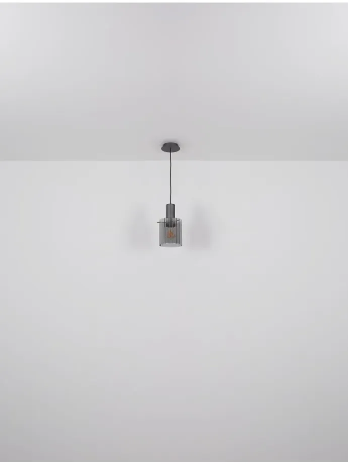 Hängeleuchte "TULIVAR" in gray