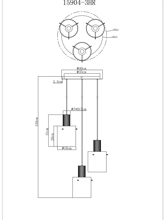 Hängeleuchte "TULIVAR" in gray