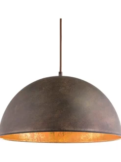 Hängeleuchte "Xirena I" in Braun/ Gold - (H)120 x Ø 41 cm