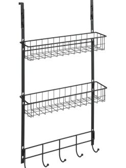 Hängeregal in Schwarz - (B)39 x (H)75 x (T)10 cm