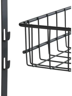 Hängeregal in Schwarz - (B)39 x (H)75 x (T)10 cm