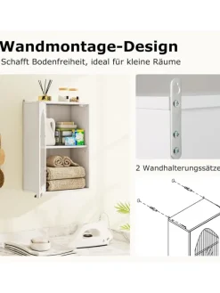 Hängeschrank Bad in Weiß
