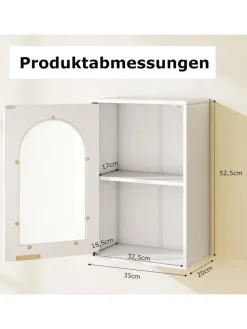 Hängeschrank Bad in Weiß