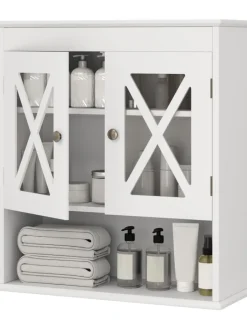 Hängeschrank Badezimmer in Weiß