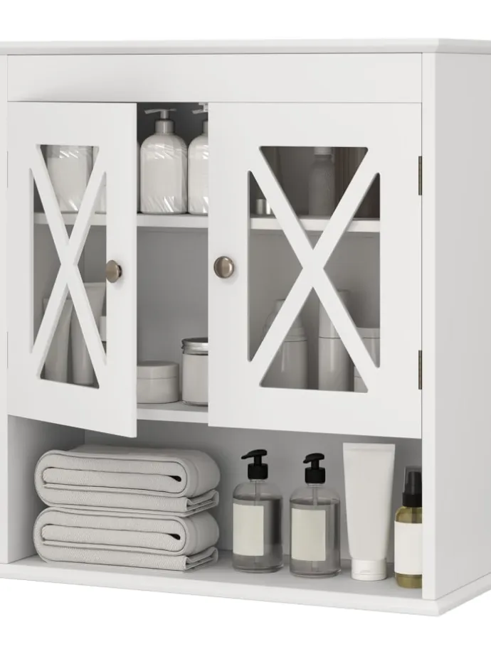 Hängeschrank Badezimmer in Weiß