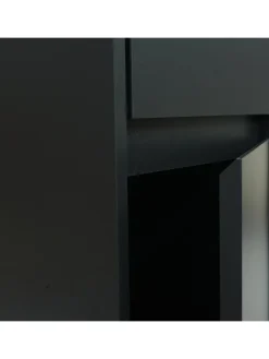 Hängeschrank L86 2 Türen 3 Fächer, Schwarz