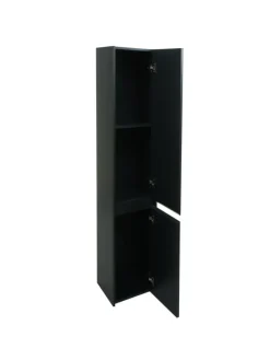 Hängeschrank L86 2 Türen 3 Fächer, Schwarz